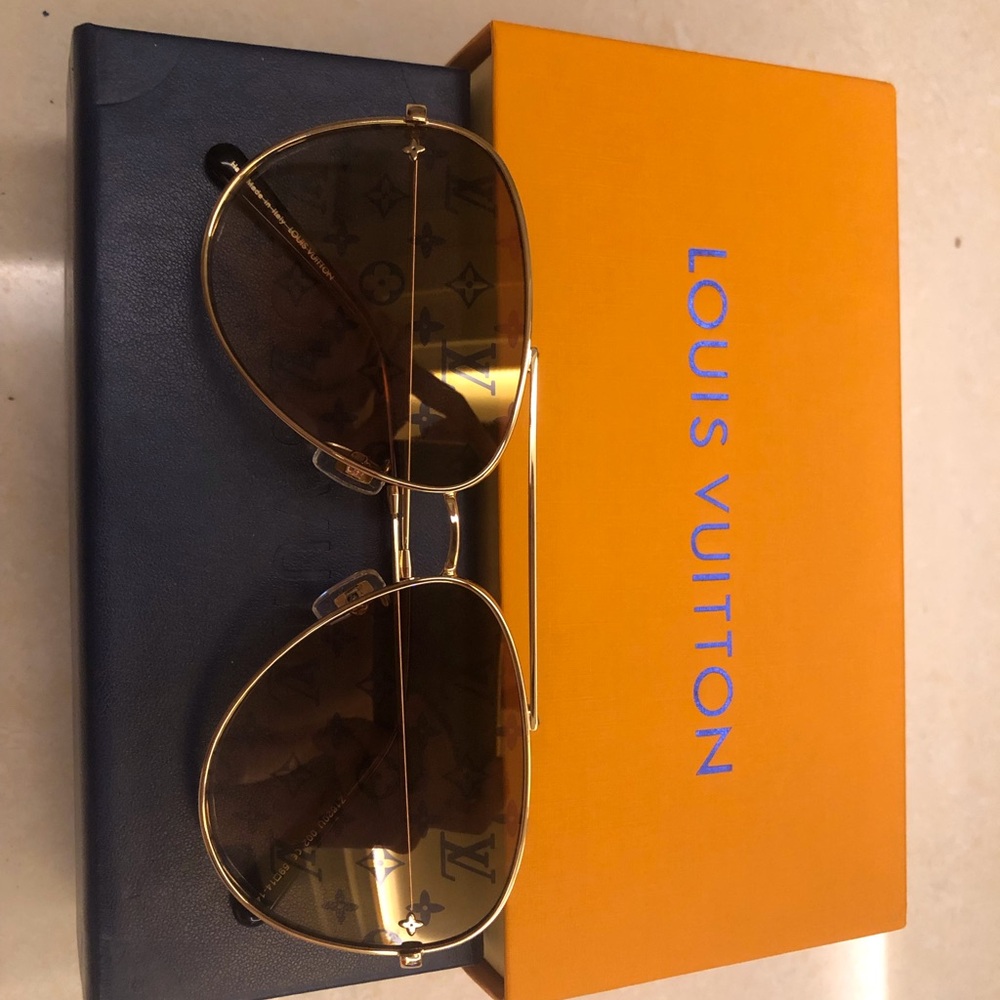 Louis Vuitton My Monogram Cat Eye Black Sunglasseswith Gold Accents W - Picture 2 of 5